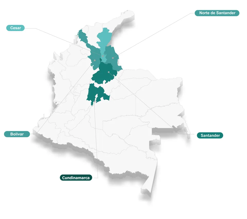 Mapa de sedes Pharmasan